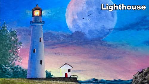 How to Paint a Lighthouse in Acrylic