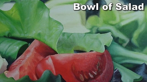 How to Paint a Bowl of Salad in Oil