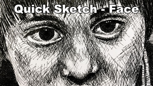Cross Hatching Face – Quick Sketch