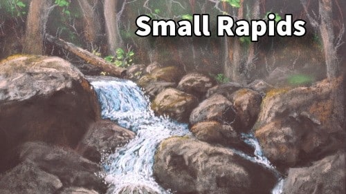 How to Add Water – Small Rapids in Pastel
