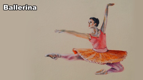 How to Draw a Ballerina in Pastel