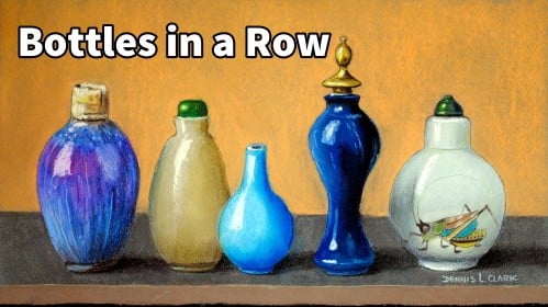 How to Draw Bottles Still Life in Pastel