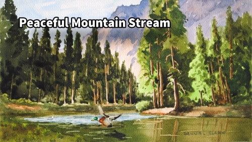 Paint a Mountain Stream in Watercolor