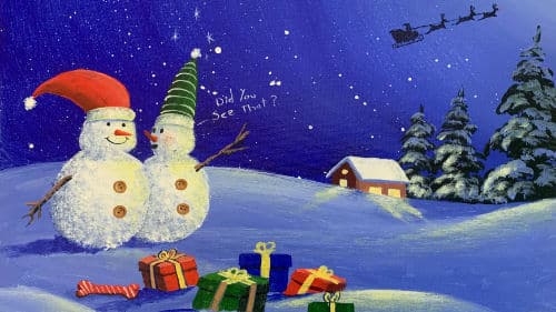 How to Paint a Snowman