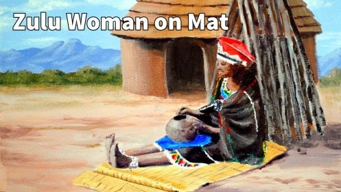 How to Paint a Zulu Woman on Mat in Acrylic