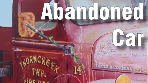How to Paint an Abandoned Car in Oil