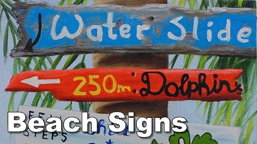 How to Paint Beach Signs