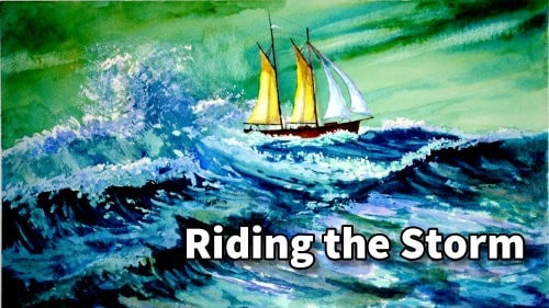How to Paint a Boat In a Storm in Watercolor