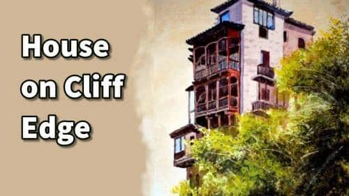 Paint a Cliff House in Watercolor