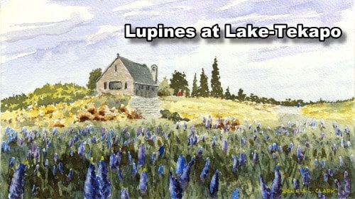 How to Paint Lupines in Watercolor