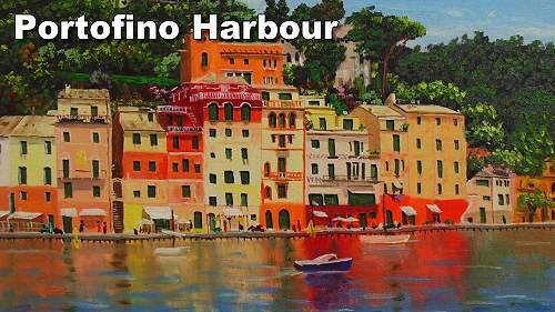 How to Paint Portofino Harbour in Oil