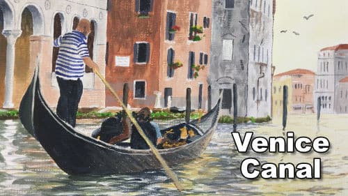 How to Paint a Venice Canal in Acrylic