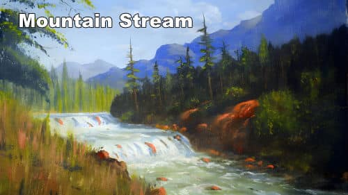 How to Paint a Mountain Stream in Acrylic