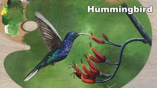 How to Paint a Hummingbird in Acrylic