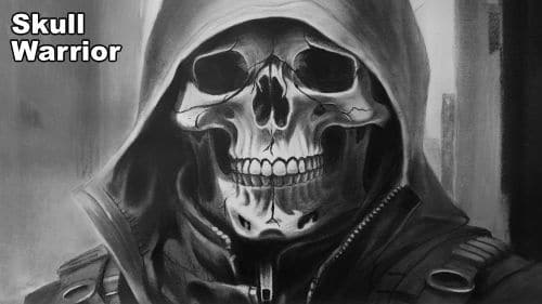 Learn to Draw a Skull Warrior Step by Step