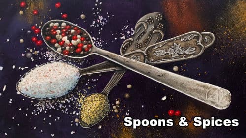 Painting Antique Spoons & Spices